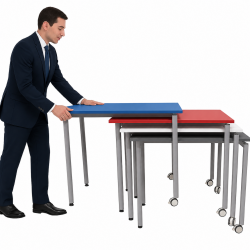 Mesa Apilable Móvil